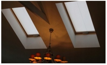 Плиссированные рулонные шторы на крышу 80 x 100 см — разные цвета