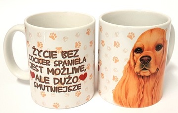Kubek pupilem pies COCKER RASY prezent UPOMINEK