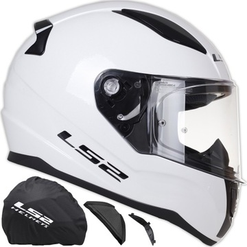 LS2 FF353 II RAPID KASK MOTOCYKLOWY BIAŁY ECE 22.06 INTEGRALNY