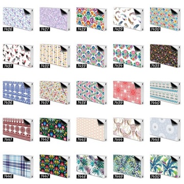 Крышка радиатора с крокусами и луком для офиса