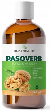 PASOVERB Krople Ziołowe Orzech Włoski Dynia Piołun 100ml