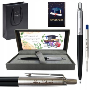 PARKER DŁUGOPIS NA PREZENT JOTTER 60 CZARNY NA ZAKOŃCZENIE SZKOŁY GRAWER