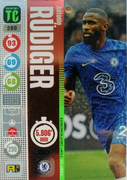 PANINI TOP CLASS TOP DEFENDER 280 ANTONIO RUDIGER