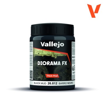 VALLEJO Diorama Effects Black Thick Mud 200ml
