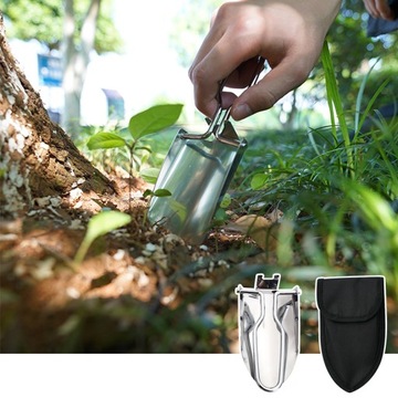 Туристическая лопата СТАЛЬНАЯ СКЛАДНАЯ МАЛЕНЬКАЯ ЛОПАТА + КОРПУС SP6