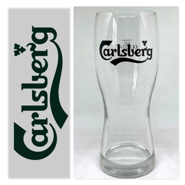 CARLSBERG BEER szklanka 50cl BLACK LABEL