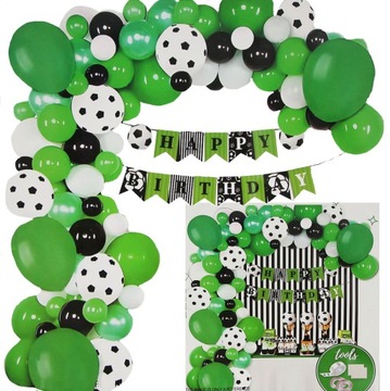 GIRLANDA BALONOWA PIŁKA NOŻNA HAPPY BIRTHDAY BALON