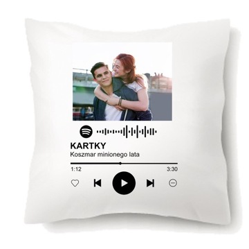 PIOSENKA SPOTIFY PODUSZKA ZE ZDJĘCIEM PREZENT