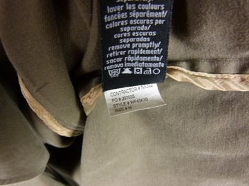 Calvin Klein Jeans płaszcz khaki bawełna / M