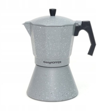 KAWIARKA EKSPRES ZAPARZACZ DO KAWY SZARA 450ML