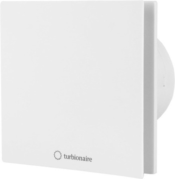 Cichy Wentylator Turbionaire Arte 100 mm, 80 m³/h Zawór zwrotny IPX4 33 dB