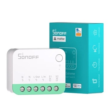 Sonoff MINIR4M Matter - Sterownik WiFi 10A 230V eWeLink HomeKit SmartThings