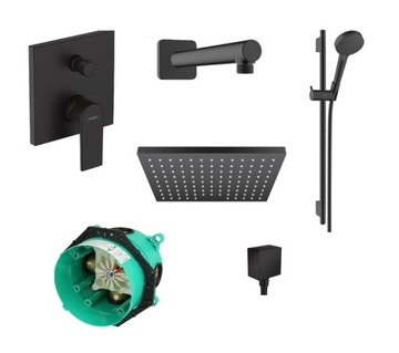 HANSGROHE VERNIS SHAPE PAKIET CZARNY MAT