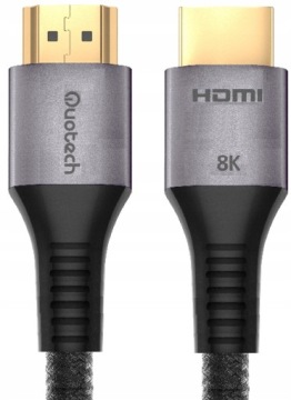 Hdmi 2.1 8K Ultra High Speed kabel Quotech 7,5 m