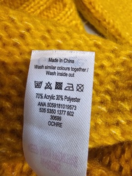 George sweter żółty ciepły maxi 46 48