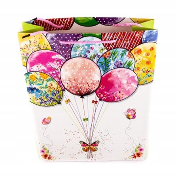URODZINOWA TORBA PREZENTOWA 31x42CM RÓŻNE KOLORY