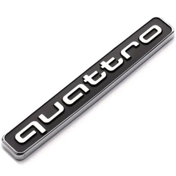 QUATTRO AUDI EMBLEMAT NAKLEJKA ZNACZEK NAPIS LOGO TYŁ KLAPA 9.3CM