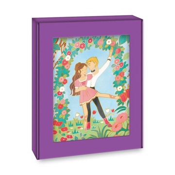 Креативный набор Золотые контуры Танцоров 6+, Janod