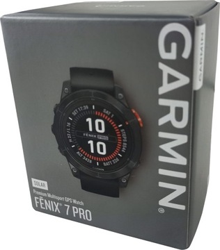 Умные часы GARMIN Fenix ​​7 Pro Solar Slate Grey, черный ремешок