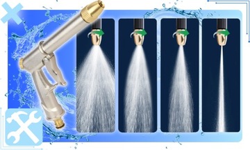 PISTOLET DO WĘŻA OGRODOWEGO ZRASZACZ METALOWY WĄŻ WODY OGRODOWY METALOWY