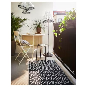 IKEA MARIUS Stołek, czarny