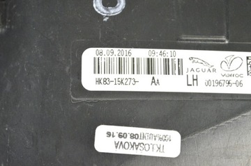 JAGUAR F-PACE 2017 LEVÝ STRANA SVĚTLA ZADNÍ KRYT KUFRU