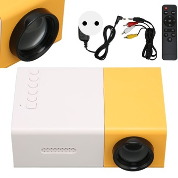 PRZENOŚNY RZUTNIK MINI PROJEKTOR WIFI HD USB PS5