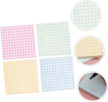 4 пользовательских стикера с липкими вкладками и сеткой для блокнота