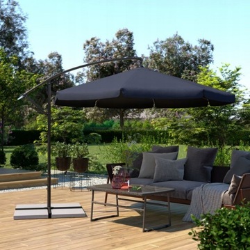 САДОВЫЙ ЗОНТ 350см, ЖИДКИЙ СКЛАДНОЙ, С РУЛЕВОЙ СТРЕЛОЙ + КРЫШКОЙ