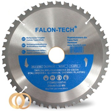 TARCZA WIDIOWA WIDIA DO DREWNA PIŁA TNĄCA TCT 210/32-25,4/40T Falon-Tech