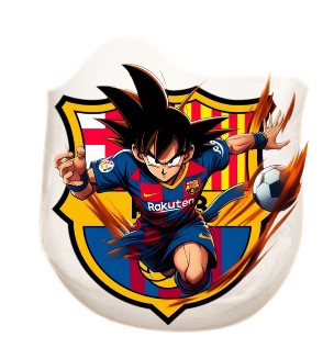 DRAGON BALL BARCELONA PODUSZKA KSZTAŁTKA tył plusz minky