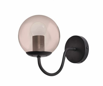 KINKIET GLAMOUR LAMPA ŚCIENNA Hook czarny