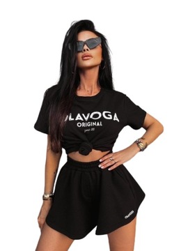 O LA VOGA BLUZKA T-SHIRT BEVERLY CZARNY M