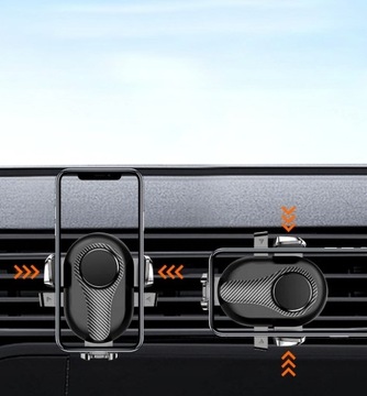 Прочный и устойчивый держатель для телефона в кабине, решетка окна автомобиля Черный