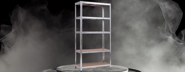 МЕТАЛЛИЧЕСКИЙ СТЕЛЛАЖ ДЛЯ ГАРАЖА И МАСТЕРСКОЙ 150х75х35см 5 ПОЛОК 625КГ