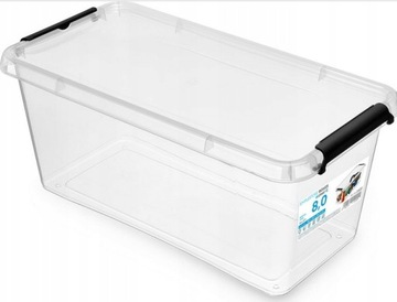 ПЛАСТИКОВЫЙ КОНТЕЙНЕР С КРЫШКОЙ-ОРГАНИЗАТОРОМ 8л