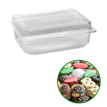 Pojemnik PET opakowanie na ciastka ciasto 4270 ml 50 szt