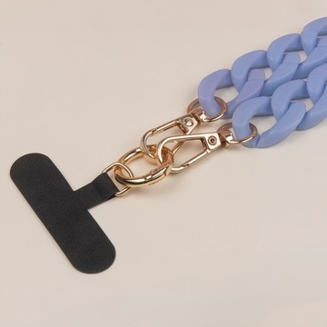 UNIWERSALNA SMYCZ ŁAŃCUCH NA TELEFON DO ETUI CROSSBODY NIEBIESKI 1.2M