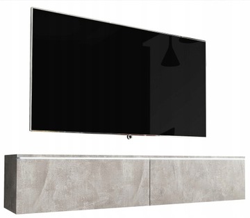 Szafka RTV 140 cm do salonu pod telewizor - BETON