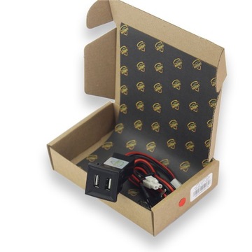 Зарядное устройство 2x USB VW T5 2003-2009 - RED Light
