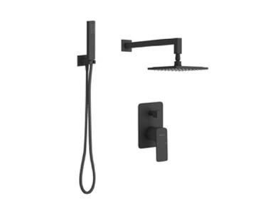 Zestaw prysznicowy podtynk Keria Black Excellent
