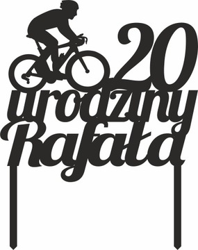TOPPER TOPER na urodziny ROWER ROWERZYSTA SPORT
