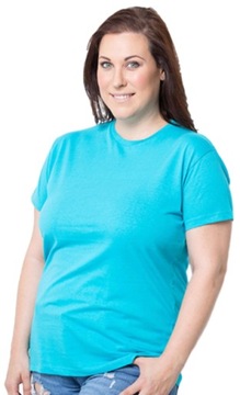 Koszulka T-shirt Bawełna Oversize turkus 3XL*(M)