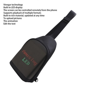 Сумка через плечо со светодиодным дисплеем Многофункциональная