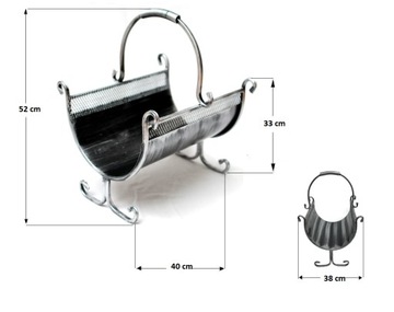 Набор деревянных корзин 1125 Аксессуары серебро 859