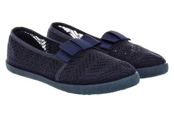 Baleriny tenisówki koronkowe buty dziecięce 6194 roz. 25