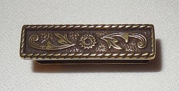 Szlufka ramka przelotka brąz do paska do 39mm