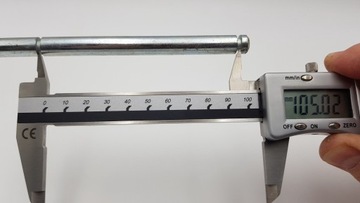 Oś, ośka do tylnego koła w wózku TAKO, dł.133mm