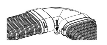 Горизонтальный локоть 90° Рекуперация - FLAT Oval System 52x117 мм