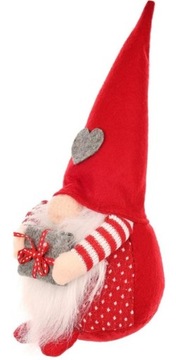 РОЖДЕСТВЕНСКОЕ УКРАШЕНИЕ, СТОЯЩИЙ ЭЛЬФ, САНТА С ПОДАРКОМ, 30 СМ